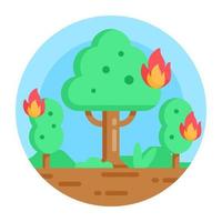 Forest and Landscape vector