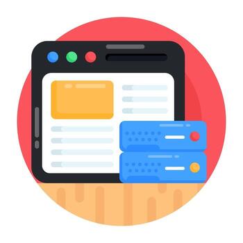 Website storage Database vector