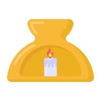 Scented Candle with Stand vector
