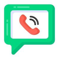 online  Internet Call vector