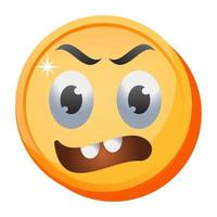 Anxiety Emoji and Expression vector