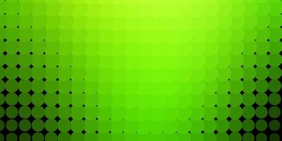 Light Green vector template with circles.
