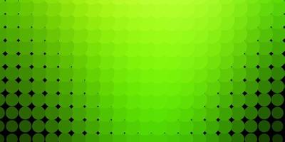 Light Green vector template with circles.