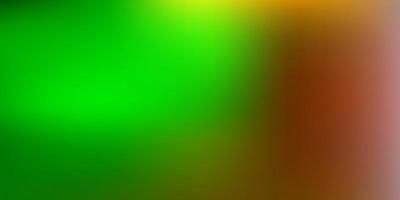 Dark green, yellow vector blur template.