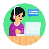 Customer Support and Helpline vector