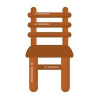 Wooden Chair and Furniture vector