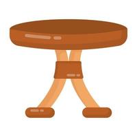 Round Table furniture vector