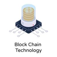 Block chain Technology vector