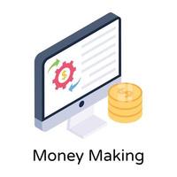 Money Making AND Earning vector
