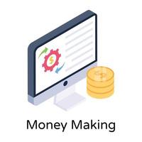 Money Making AND Earning vector