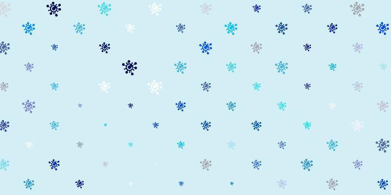 Light Blue, Green vector backdrop with virus symbols.