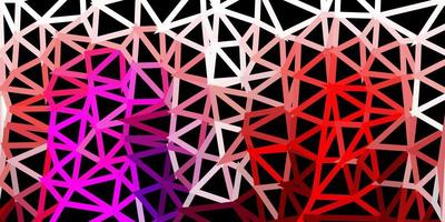 Dark pink, yellow vector abstract triangle background.