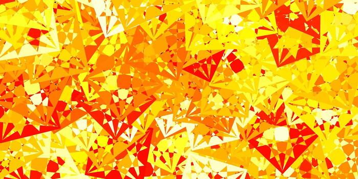 Light Red, Yellow vector template with triangle shapes.