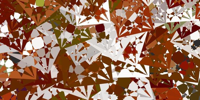 Light Yellow vector pattern with polygonal shapes.