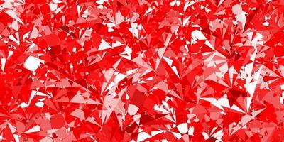 Light Red vector background with polygonal forms.