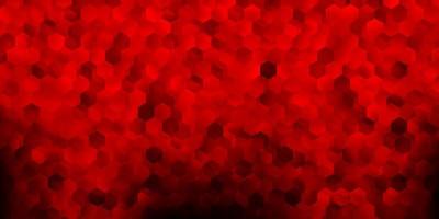 Dark red vector layout with shapes of hexagons.