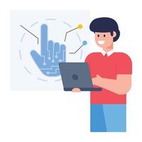 Finger Touch Technology vector