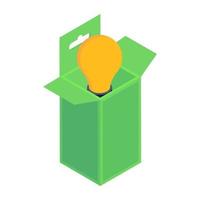 Light  Bulb Box vector