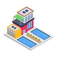 Modern House and Residence vector