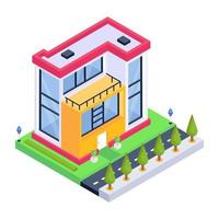 Modern Home Building vector