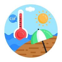 Summer Beach Weather vector