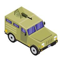 Isometric military Vehicle vector