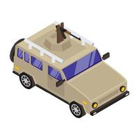 Isometric military Vehicle vector