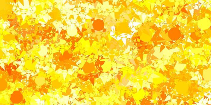 Light Orange vector background with polygonal forms.