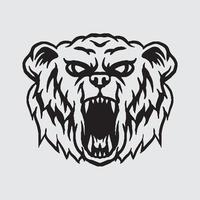 Tiger head drawing vector