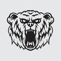 Tiger head drawing vector