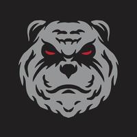 Panda head drawing vector