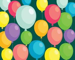 Background balloons vector