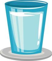 vaso con agua ilustracion vector