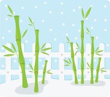 Illustration bamboo Background vector