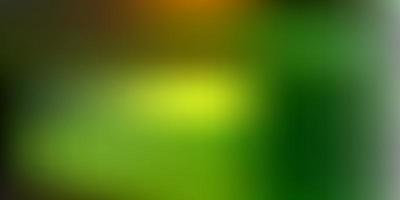 Dark green, yellow vector gradient blur pattern.