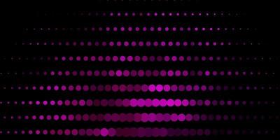 Dark Pink vector pattern with spheres.