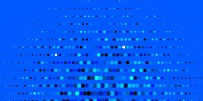 Dark BLUE vector background with bubbles.