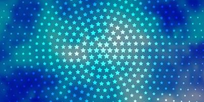 Light Pink, Blue vector background with small and big stars.