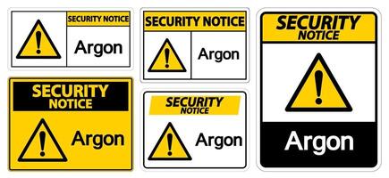 Security Notice Argon vector