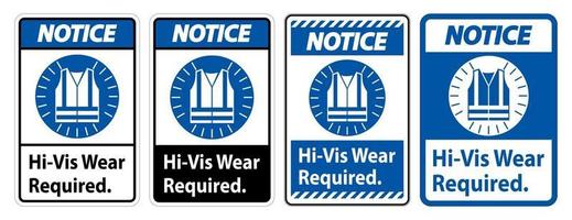 Hi-Vis Wear Required vector