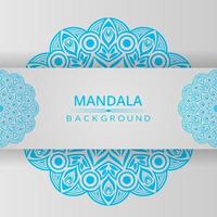 Colorful mandala vector background with arabesque style