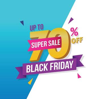 Black friday sale banner discount promotion vector