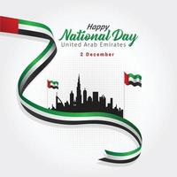 United Arab Emirates national day celebration vector