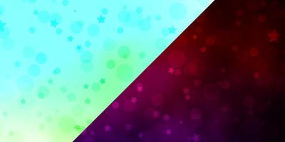 Vector background with circles, stars.
