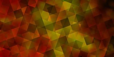 Light Red, Yellow vector texture with poly style with cubes.