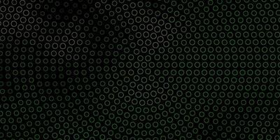 Dark Green, Yellow vector layout with circle shapes.