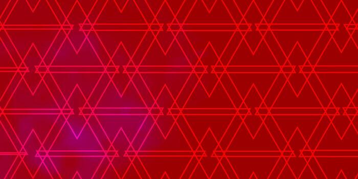Fondo de vector rosa claro, rojo con líneas, triángulos.