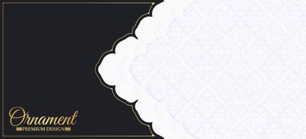 Luxury ornament pattern banner or card vector