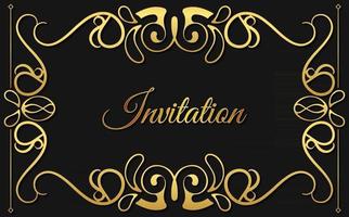 luxury invitation background style ornamental pattern vector