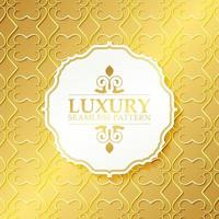 Luxury ornament pattern design background vector